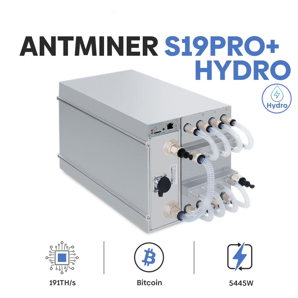 Bitmain Antminer S19 Pro+ Hyd (198Th)